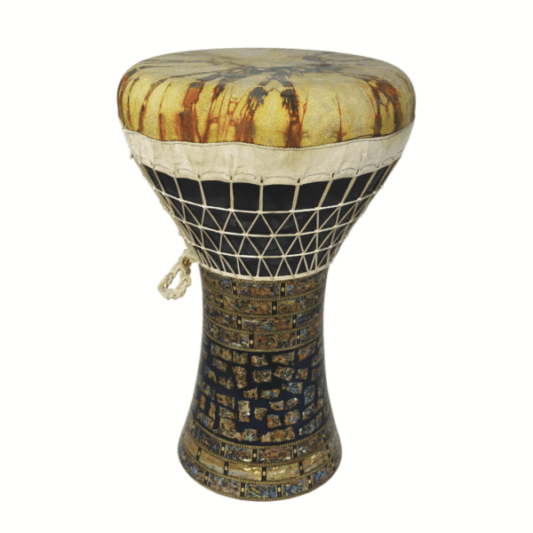 Premium Quality Clay Darbuka With Mother Of Pearl | Ceramic Darbuka | Dohola Doumbek | Egyptian Darbuka  N.3 - Image 4