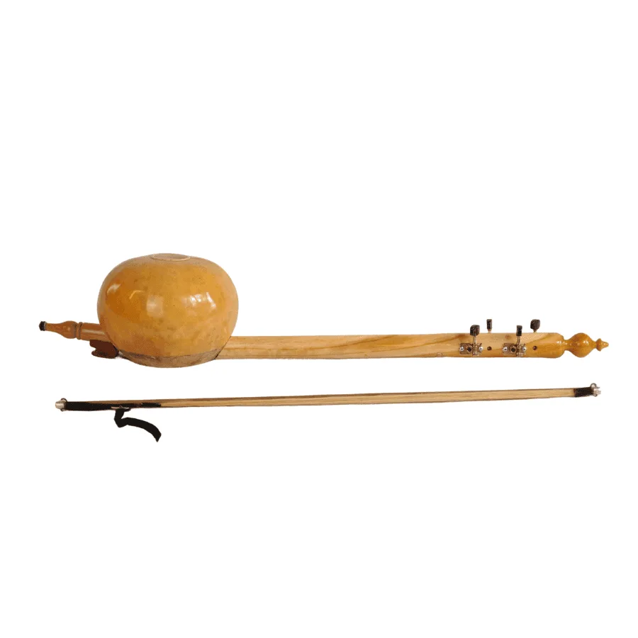 Traditional Turkish Kabak Kemane bowed fiddle – skin soundboard