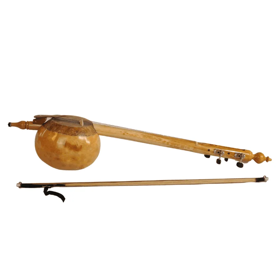 Traditional Turkish Kabak Kemane bowed fiddle – gourd body