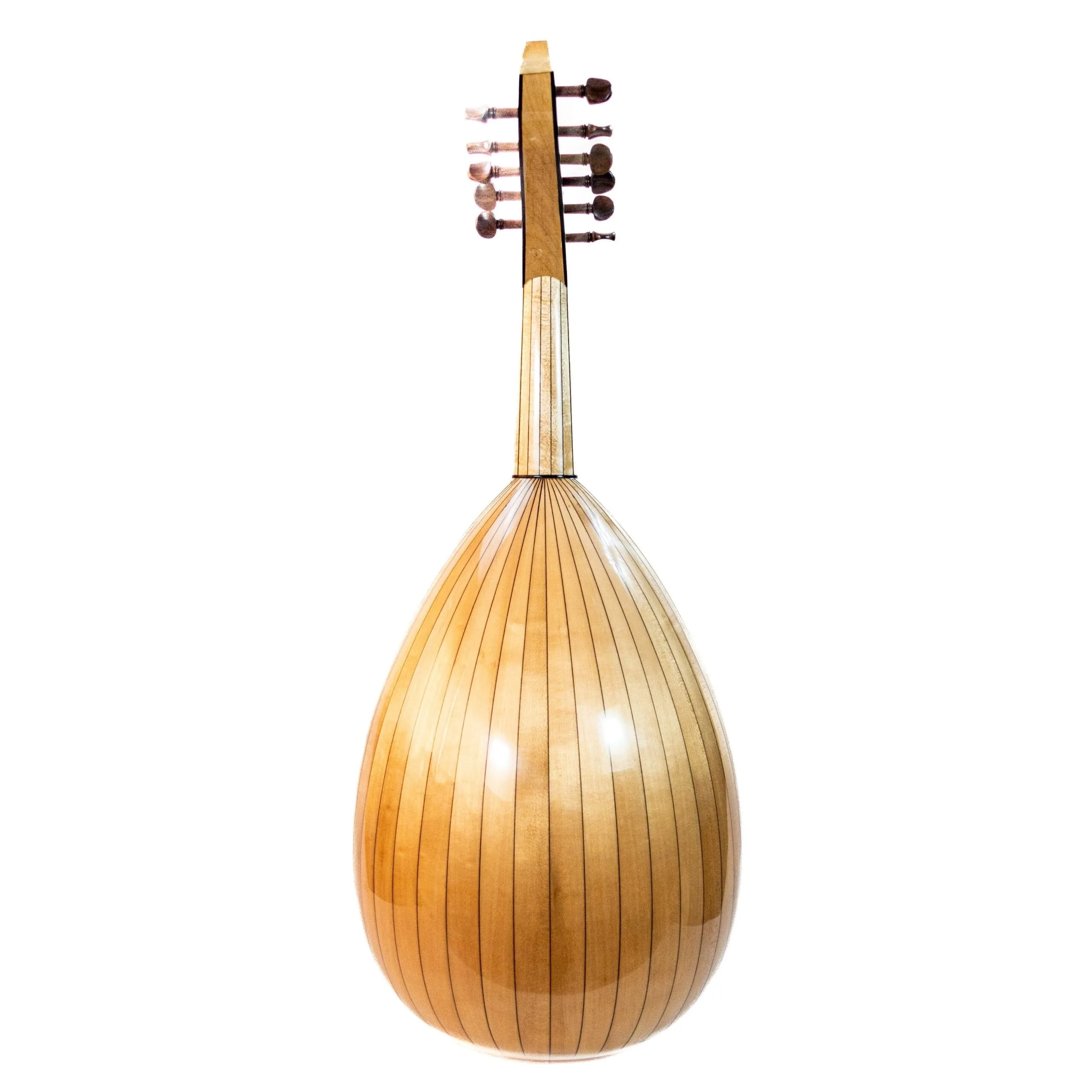 Feramis Aktas maple body Turkish oud – fretboard and neck