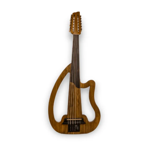 Silent electric oud MG-E2 – solid mahogany body with Fishman 301 pick-up by Mustafa Gezerdag