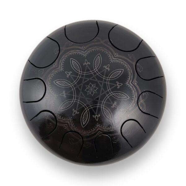 Steel Tongue Drum 10 Notes – Floral Mandala (D Kurd)