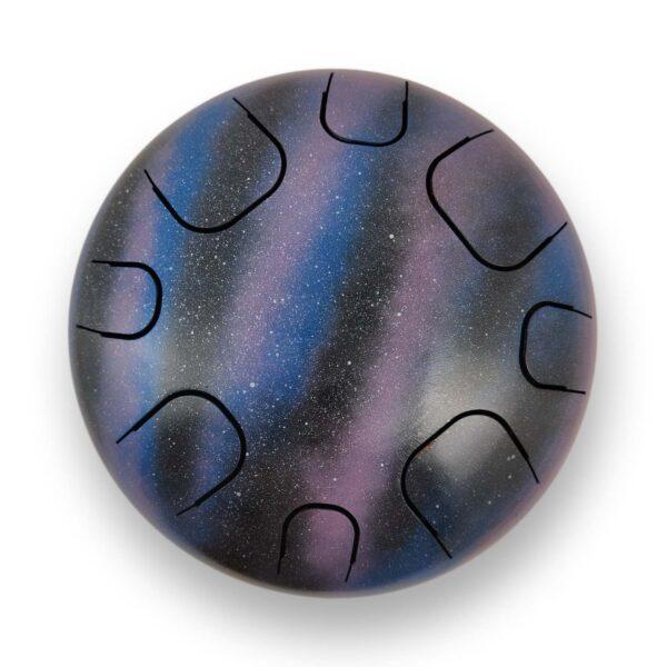 Steel Tongue Drum 8 Notes – Purple Galaxy (D Kurd)