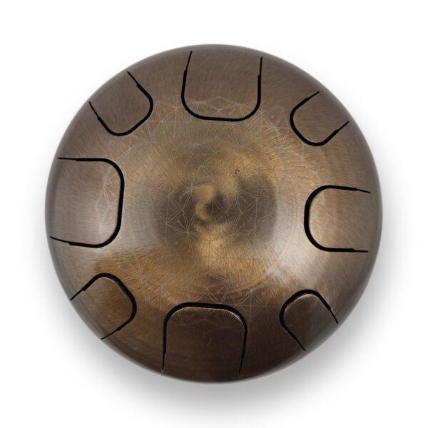 Steel Tongue Drum 8 Notes – Antique Bronze (D Kurd)