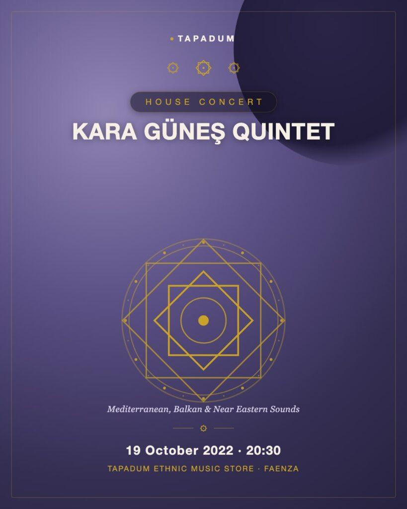 Kara Güneş Quintet Returns: Mediterranean Sounds at Tapadum