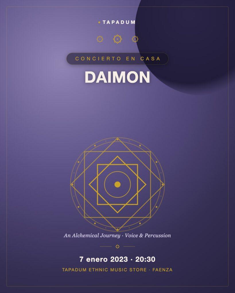 Daimon en Tapadum: Un Viaje Alquímico a Través de la Voz y la Percusión