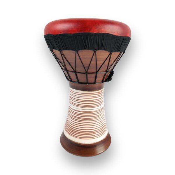 Clay Doumbek – solo darbuka with red goatskin head and ringed clay body