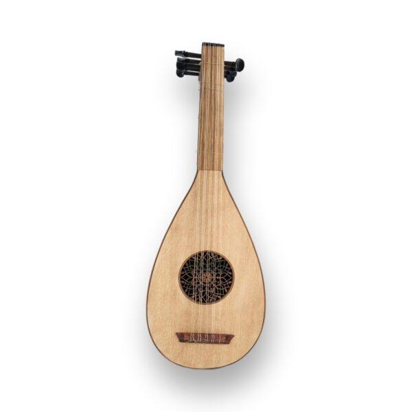 Renaissance Alto Lute – mahogany body and spruce soundboard, front view