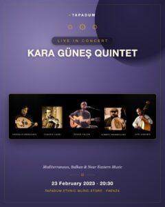 Kara Güneş Quintet & Jam Session: An Evening of Mediterranean Music