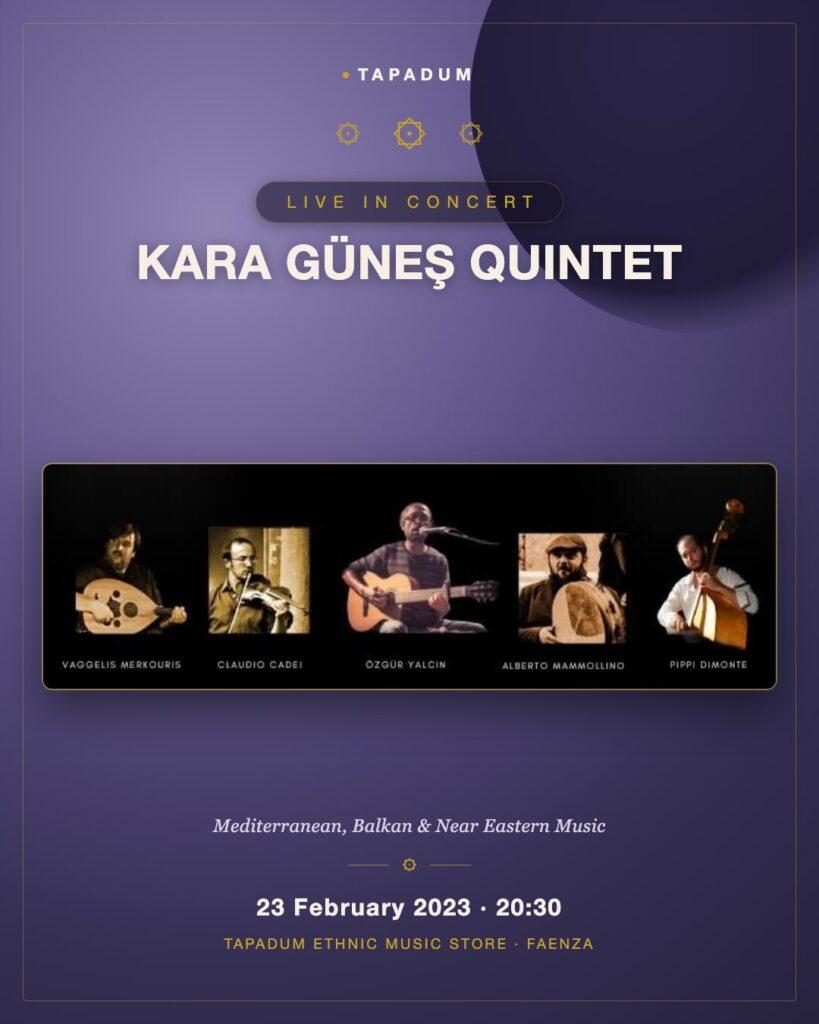Kara Güneş Quintet & Jam Session: An Evening of Mediterranean Music
