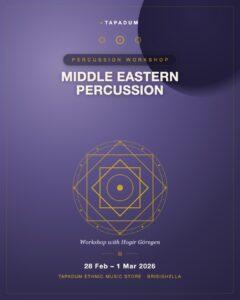Middle Eastern Percussion Workshop with Hogir Göregen: 2026