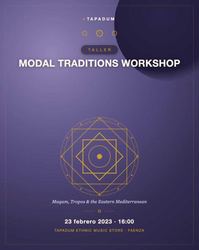 Taller: Tradiciones Modales del Mediterráneo Oriental en Tapadum