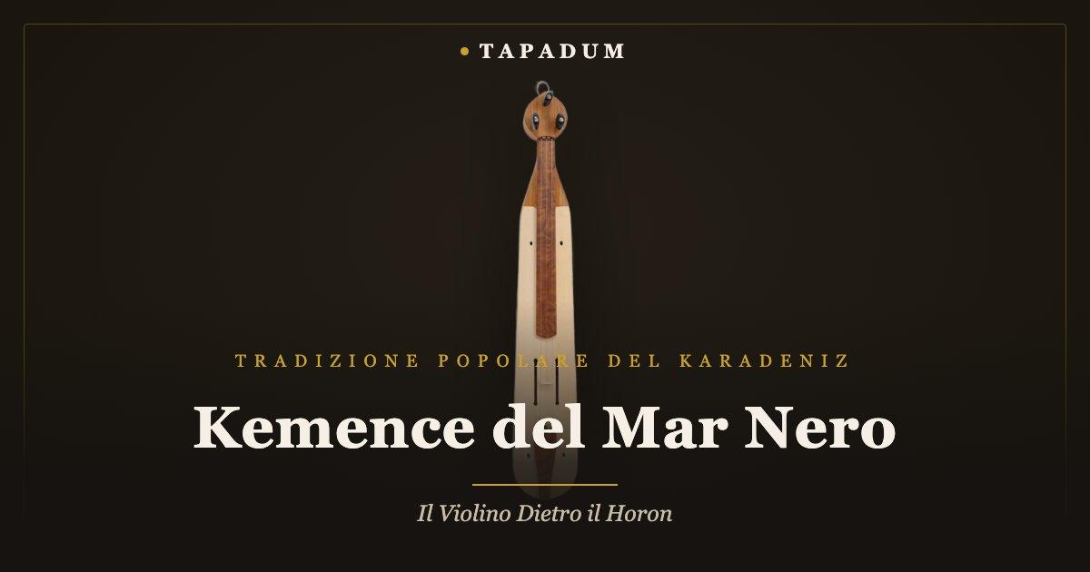 Kemence del Mar Nero con archetto – violino folcloristico monoblocco del Karadeniz