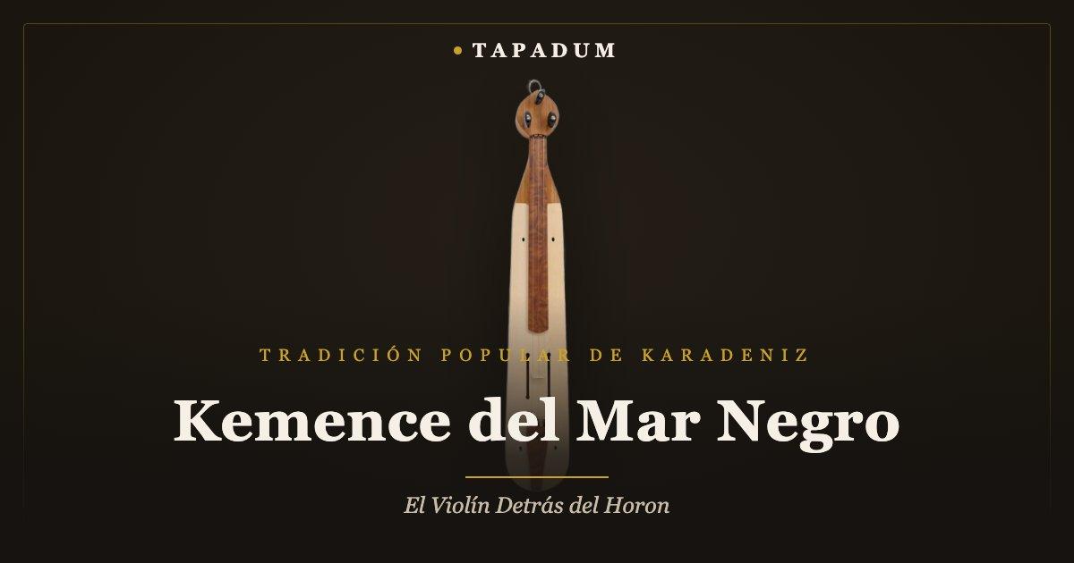 Kemence del Mar Negro con arco – violín folclórico monobloque del Karadeniz