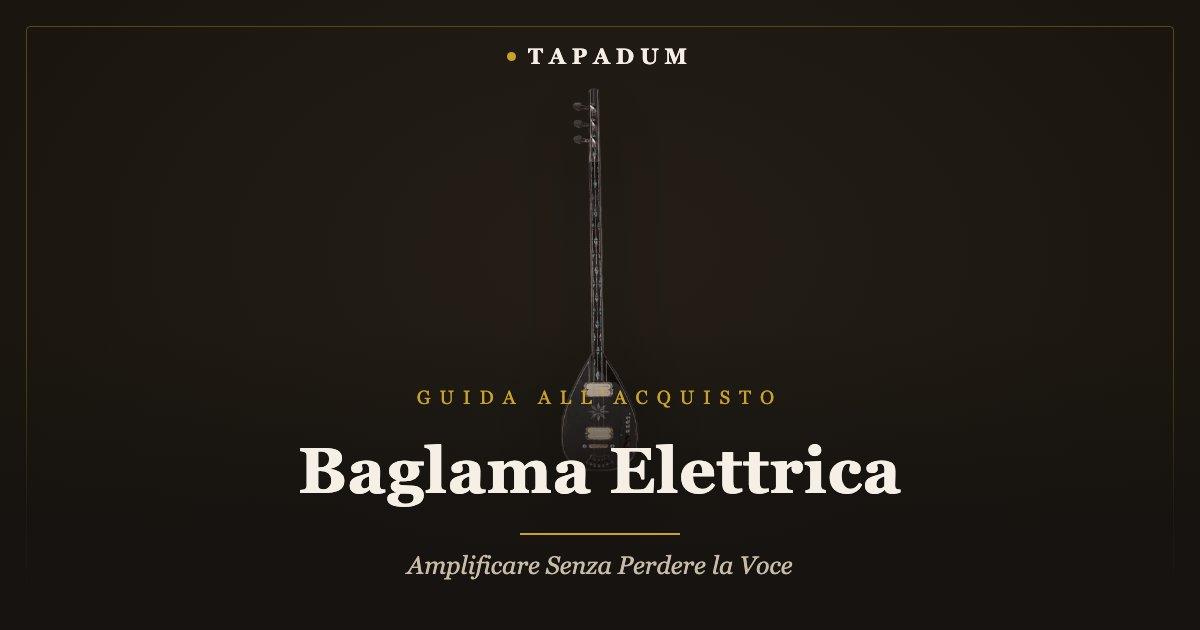 Baglama elettrica – saz a corpo solido con pickup integrati per l'amplificazione sul palco
