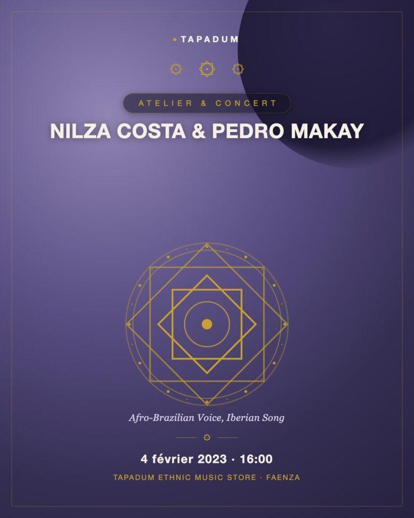 Nilza Costa & Pedro Makay : Une soirée afro-brésilienne et ibérique au Tapadum