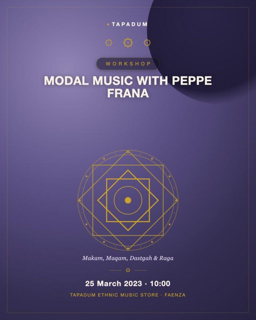 Introduction to Modal Music with Peppe Frana: Workshop & Concert