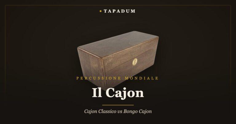 Bongo cajon – tamburo a scatola con pelli stile bongo