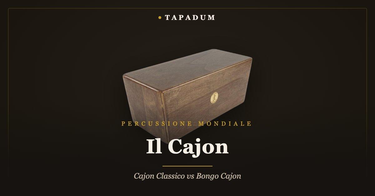 Bongo cajon – tamburo a scatola con pelli stile bongo