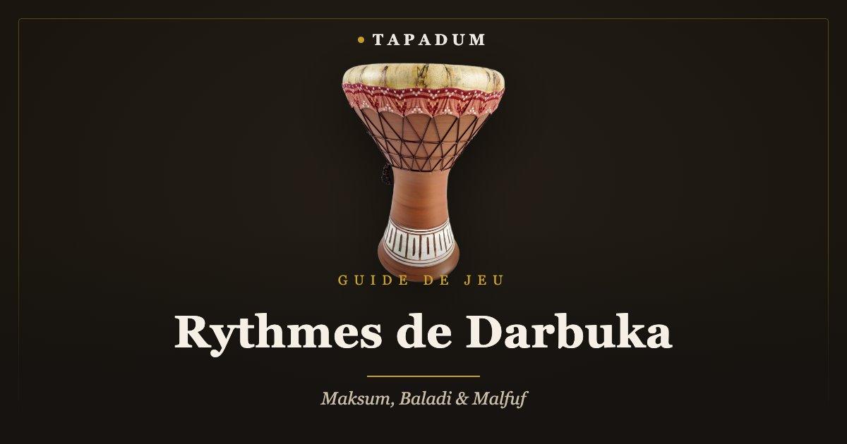 Darbuka en argile – rythmes maksum, baladi et malfuf