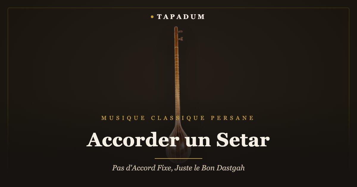 Setar persan – accordé selon le dastgah plutôt qu'un accord fixe