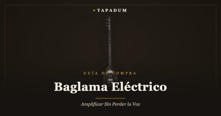 Baglama eléctrico – saz de cuerpo sólido con pastillas integradas para amplificación en el escenario