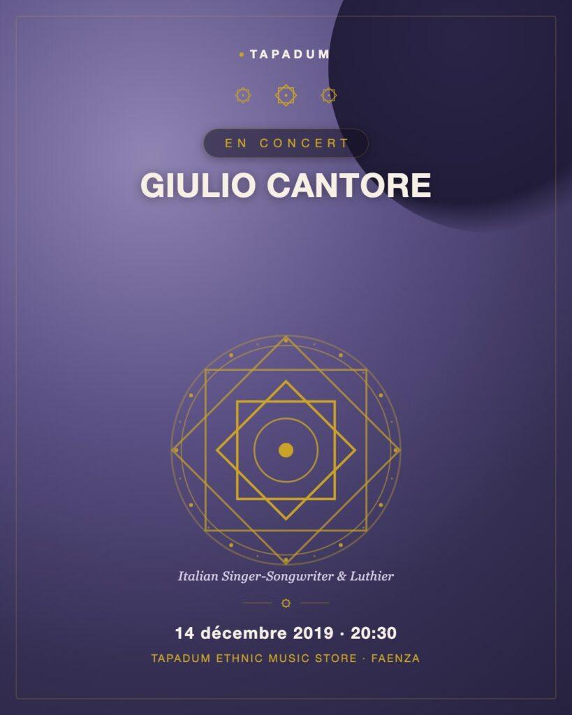 Giulio Cantore à Tapadum : Auteur-compositeur italien, luthier, soliste