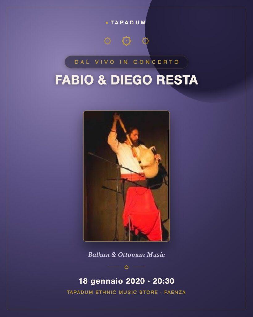 Fabio & Diego Resta: Musica Balcanica e Ottomana al Tapadum