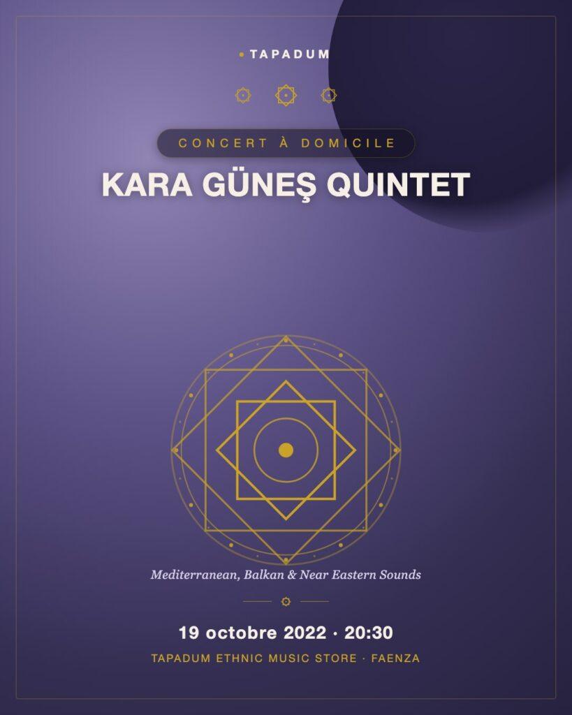 Le retour du Quintette Kara Güneş : Sons Méditerranéens à Tapadum