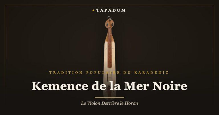 Kemence de la mer Noire avec archet – violon folklorique monobloc du Karadeniz