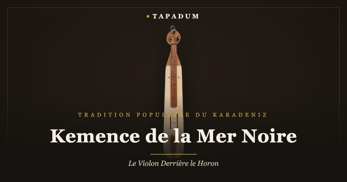 Kemence de la mer Noire avec archet – violon folklorique monobloc du Karadeniz