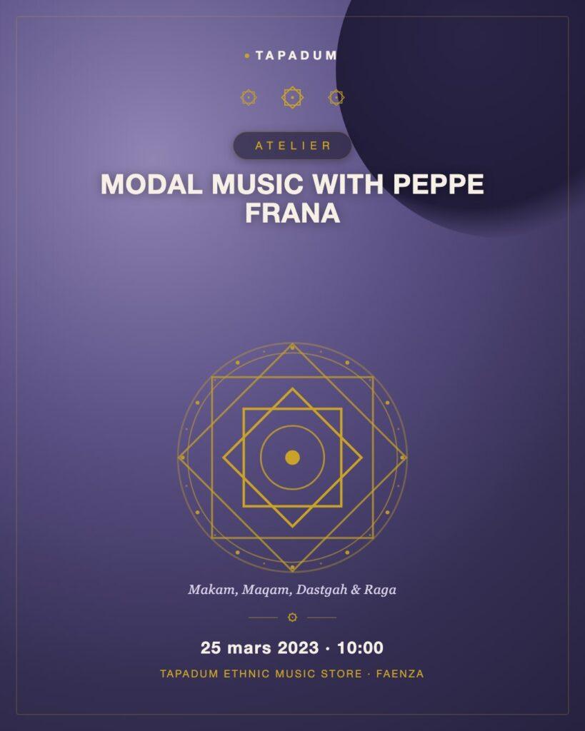 Introduction à la Musique Modale avec Peppe Frana : Atelier & Concert