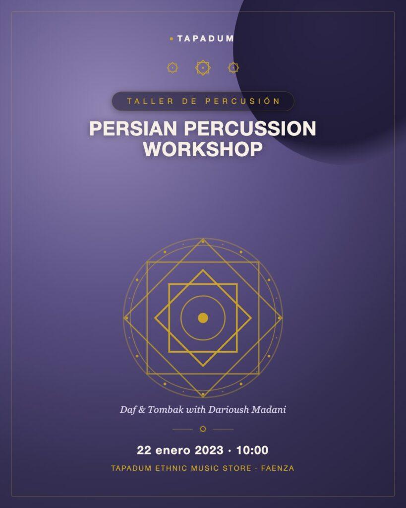 Taller de Percusión Persa con Darioush Madani: Daf y Tombak