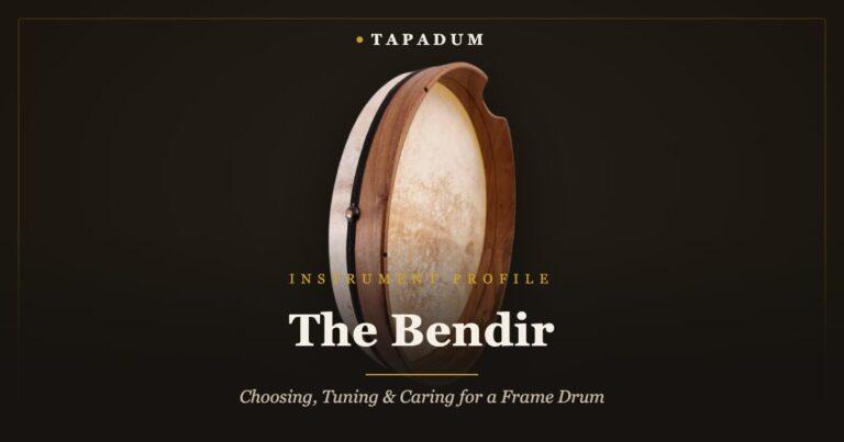Turkish Bendir – 45cm walnut frame drum with internal tuning