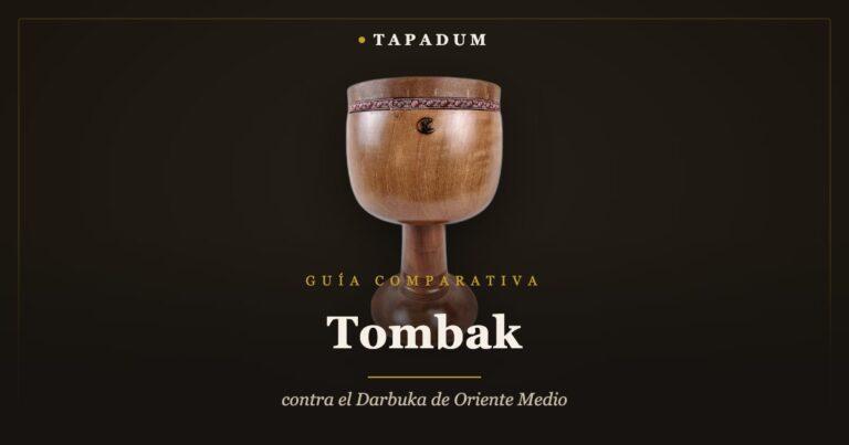 Tombak persa de nogal – comparado con el darbuka de Oriente Medio