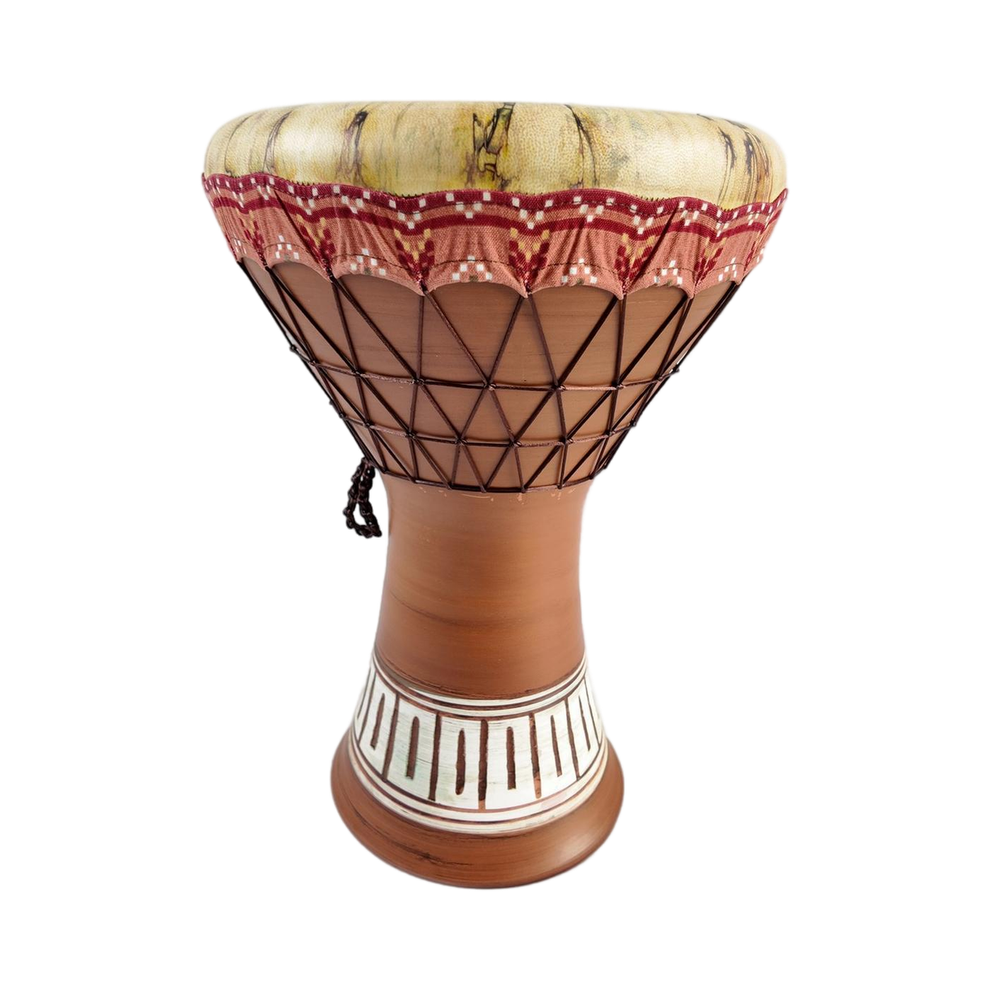 Goblet drum darbuka, the same instrument shown in this post's cover illustration