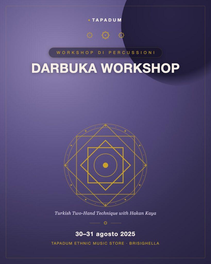 Workshop di Darbuka con Hakan Kaya: Tecnica Turca a Due Mani