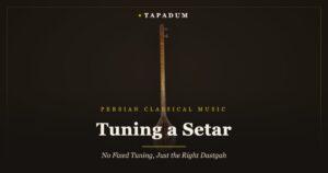 Persian setar – long-necked lute tuned by dastgah rather than a fixed tuning