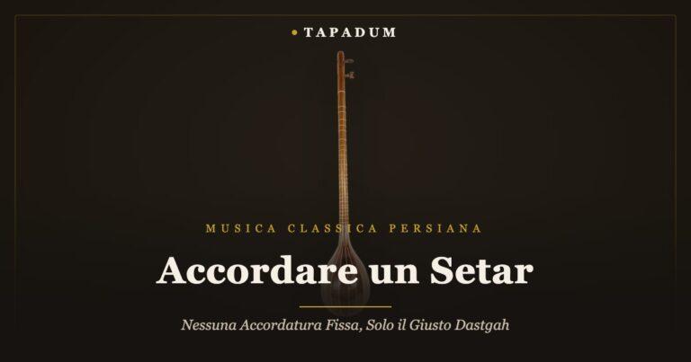 Setar persiano – accordato secondo il dastgah invece di un'accordatura fissa