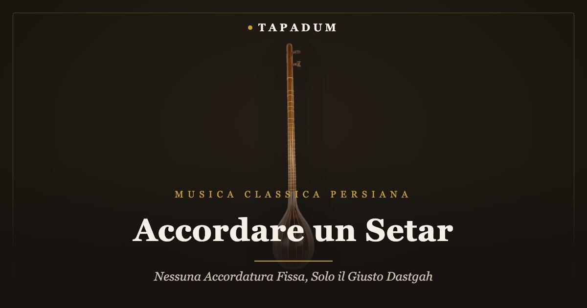 Setar persiano – accordato secondo il dastgah invece di un'accordatura fissa