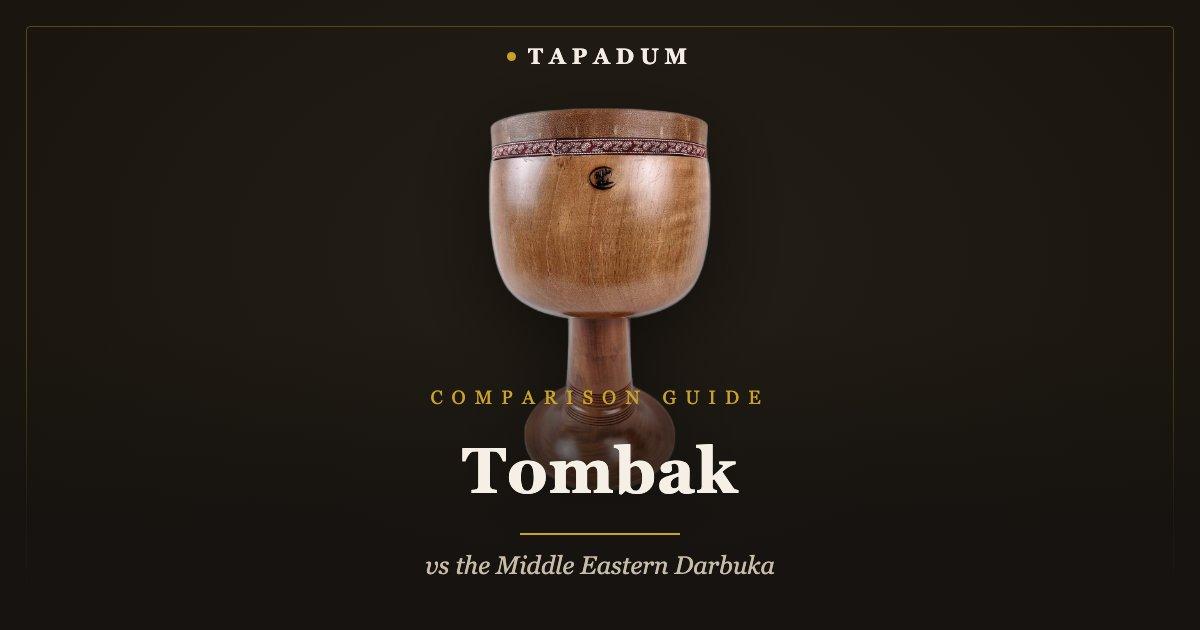 Persian walnut tombak – goblet drum compared to the Middle Eastern darbuka