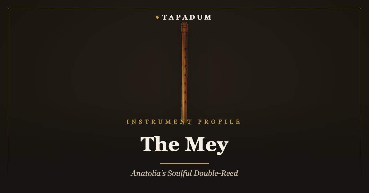 Turkish mey – apricot wood double-reed wind instrument