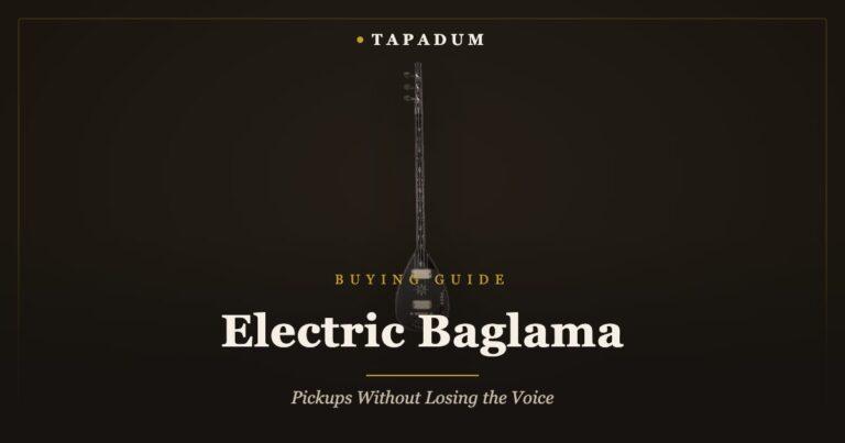 Electric baglama – solid-body saz with built-in pickups for stage amplification