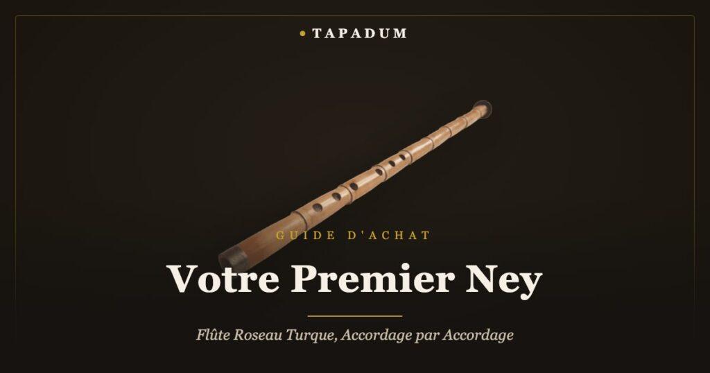 Ney turc – flûte de roseau artisanale avec bec başpare