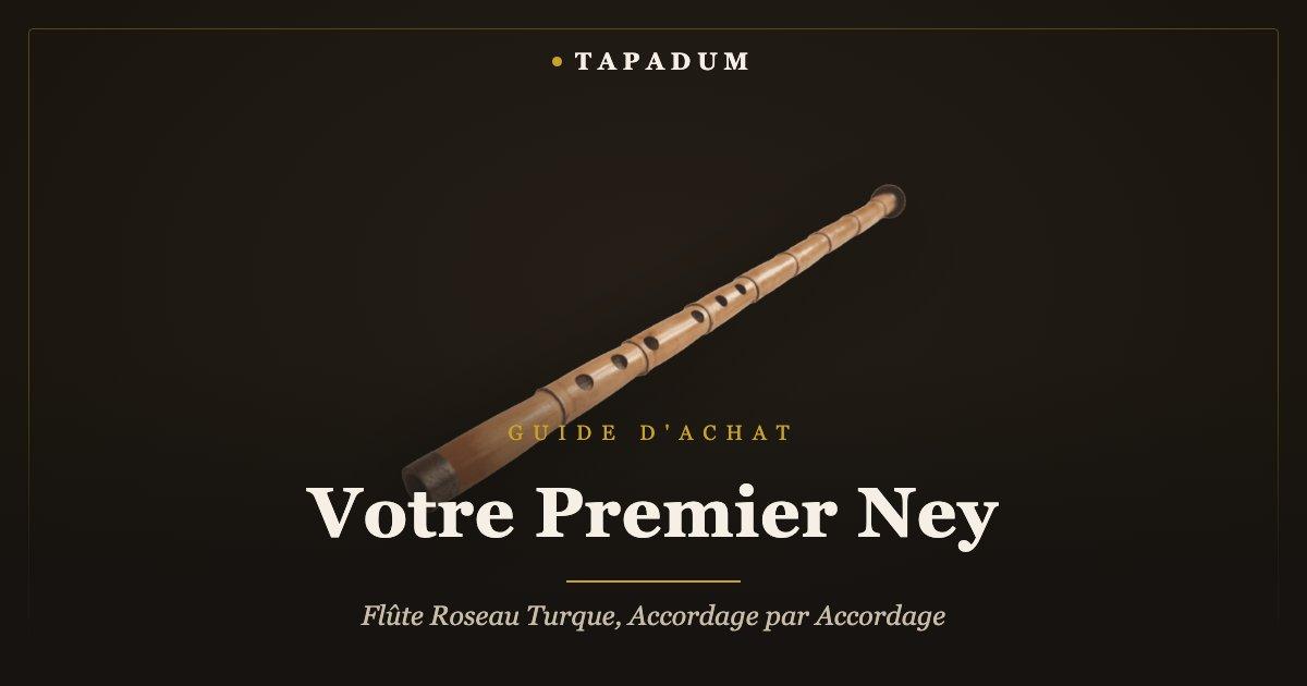 Ney turc – flûte de roseau artisanale avec bec başpare