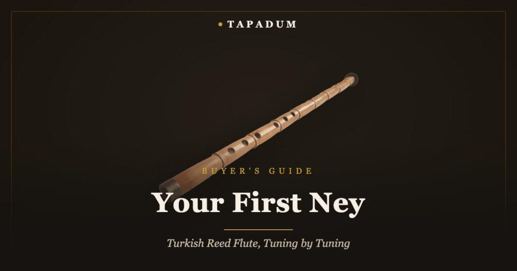 Turkish ney – handmade bamboo reed flute with başpare mouthpiece