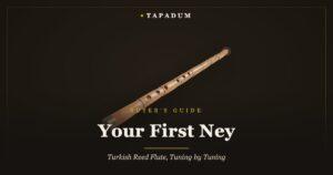 Turkish ney – handmade bamboo reed flute with başpare mouthpiece