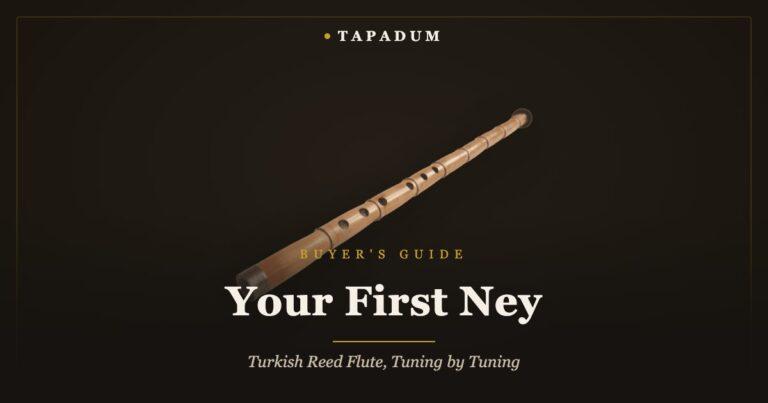 Turkish ney – handmade bamboo reed flute with başpare mouthpiece