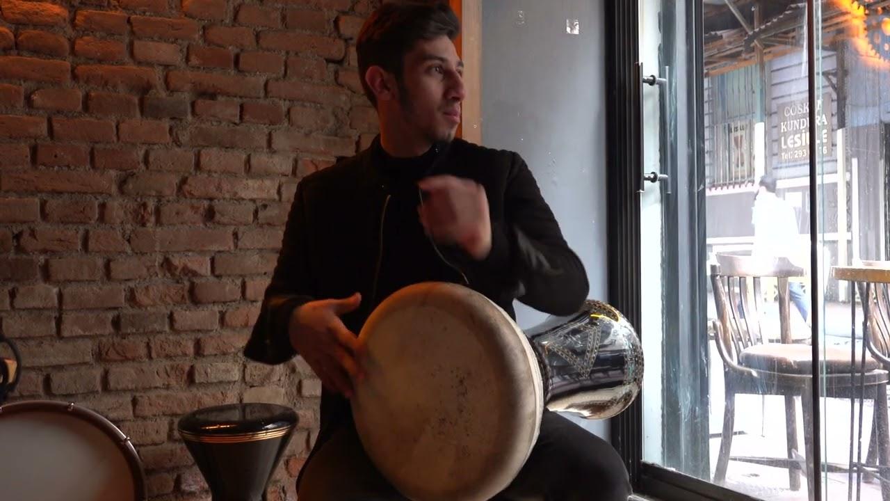 Tapadum handmade clay darbuka with mother of pearl inlay